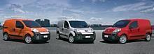 Fiat Fiorino, Peugeot Bipper und Citroën Nemo (von links). Foto: Auto-Reporter/Peugeot